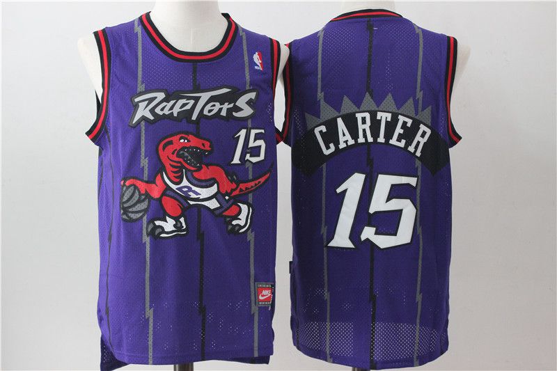 Men Toronto Raptors #15 Carter Purple NBA Jerseys->toronto raptors->NBA Jersey